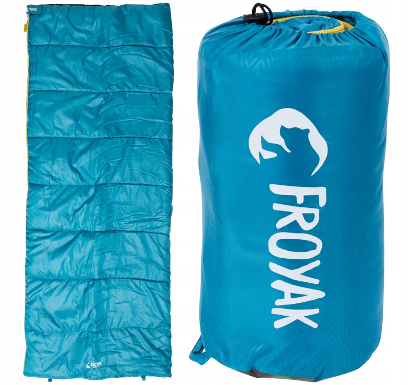 Śpiwór Turystyczny Koperta Duży Śpiwór Kołdra 2w1 Nowy Model