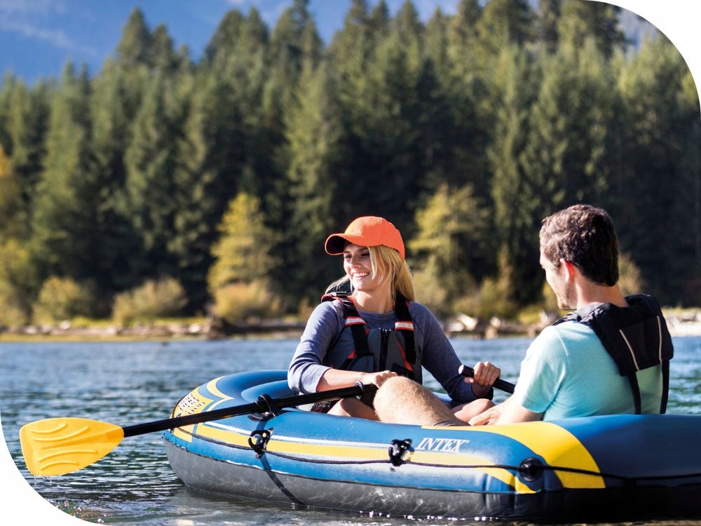 Ponton Challenger 2os. Intex Pompka + Wiosła 68367 MODEL 2024 Liczba osób 2