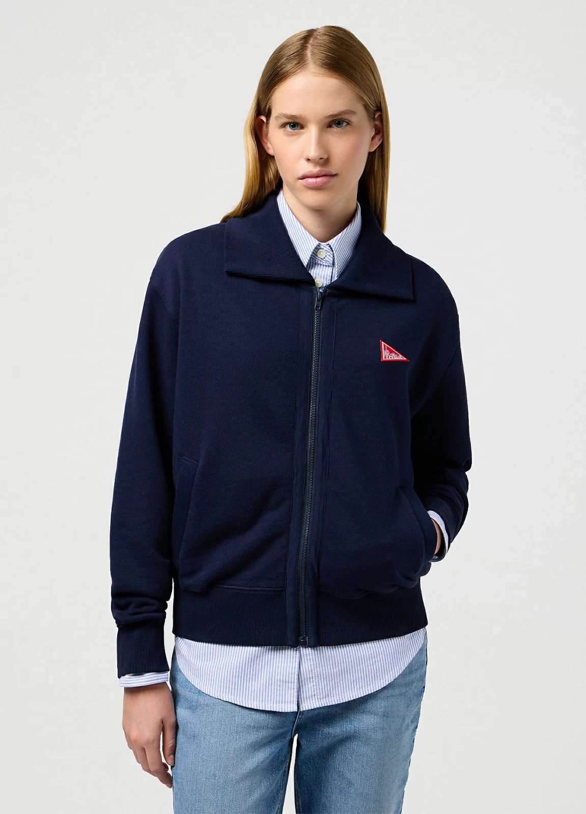 Dámská mikina Wrangler Zipfront Sweatshirt Navy 112351963 Xs