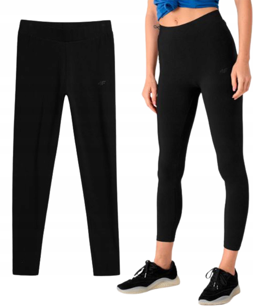 

Legginsy damskie 4F LEG350 czarne bawełniane Xs
