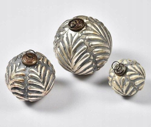 

Bombka 12cm Bosco 9A złota rustykalna Belldeco