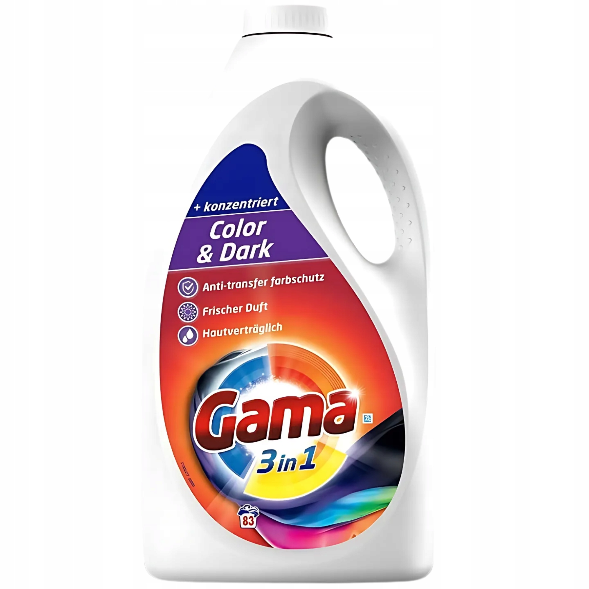 Gama gel na praní 3v1 pro barvu a tmavé prádlo 83 praní 3,73 l
