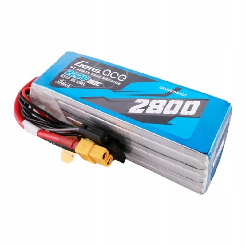 Gens Ace Akumulátorová batéria LiPo 2800mah 22.2v 60c 6S1P Zástrčka XT60