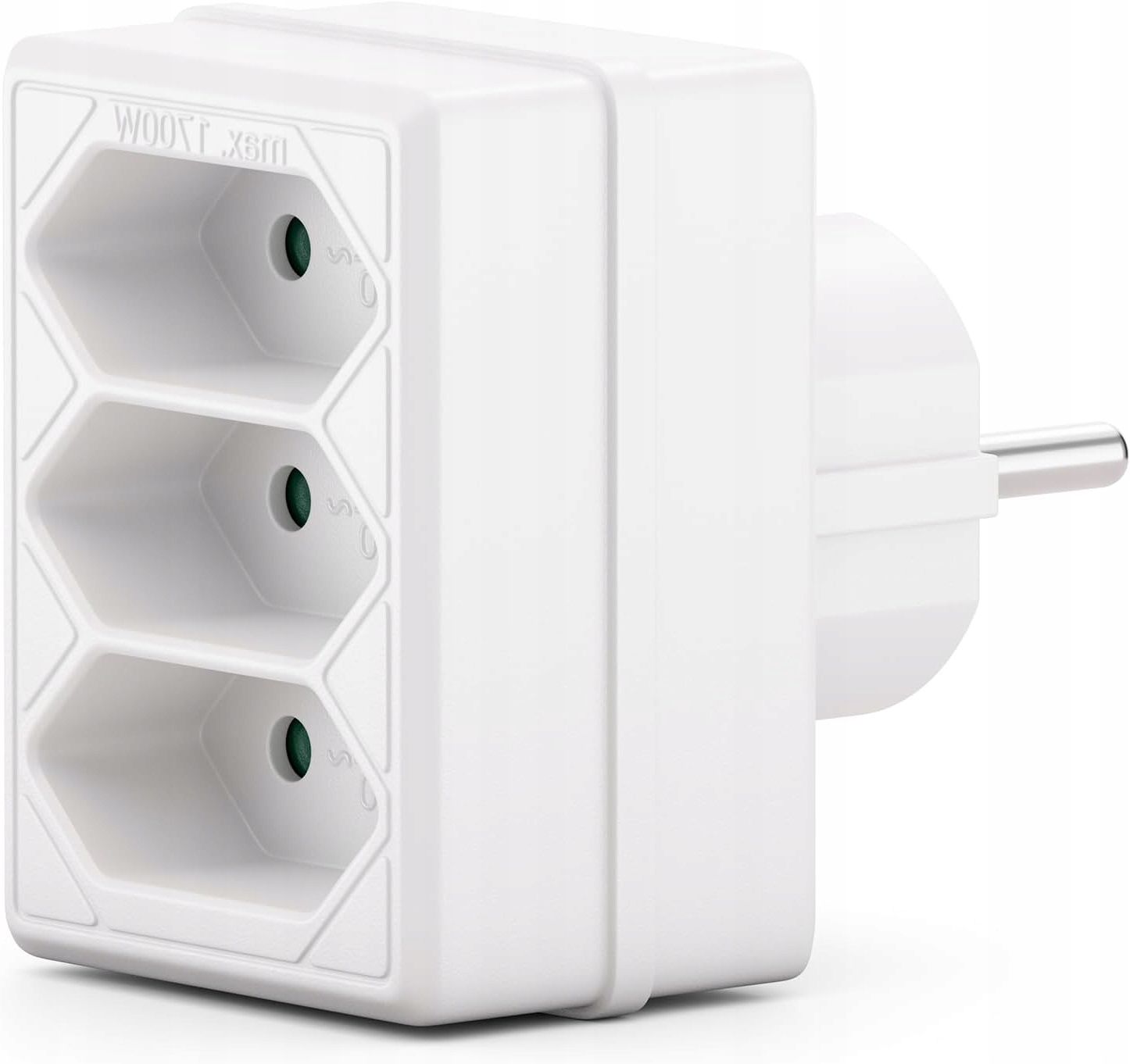 ROZGAŁĘŹNIK EURO DO WNĘTRZ 3X GNIAZDO MULTIADAPTER