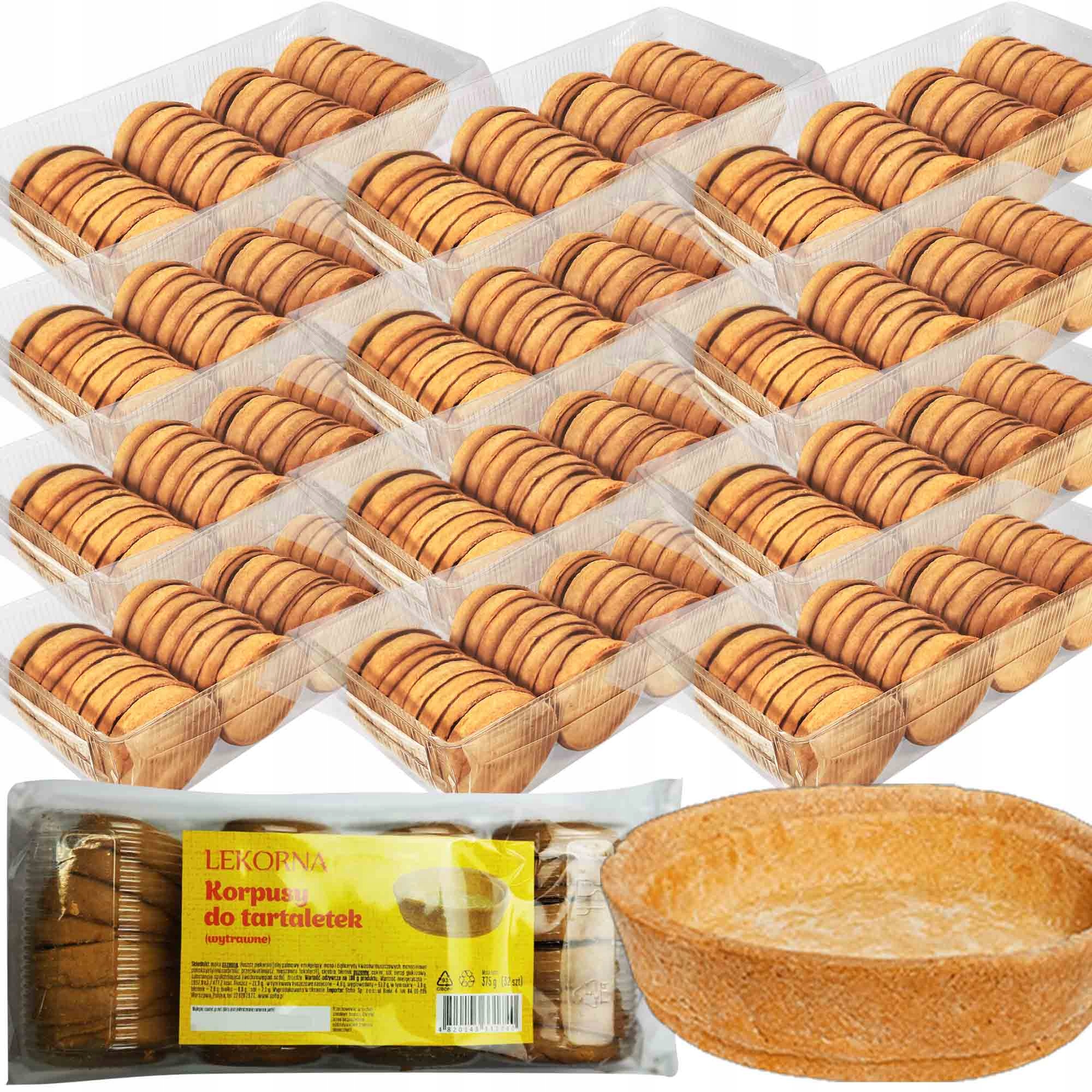 Korpusy Do Tartaletek Babeczek Deserów Wytrawne 32szt x12 opak 384szt 4,5KG