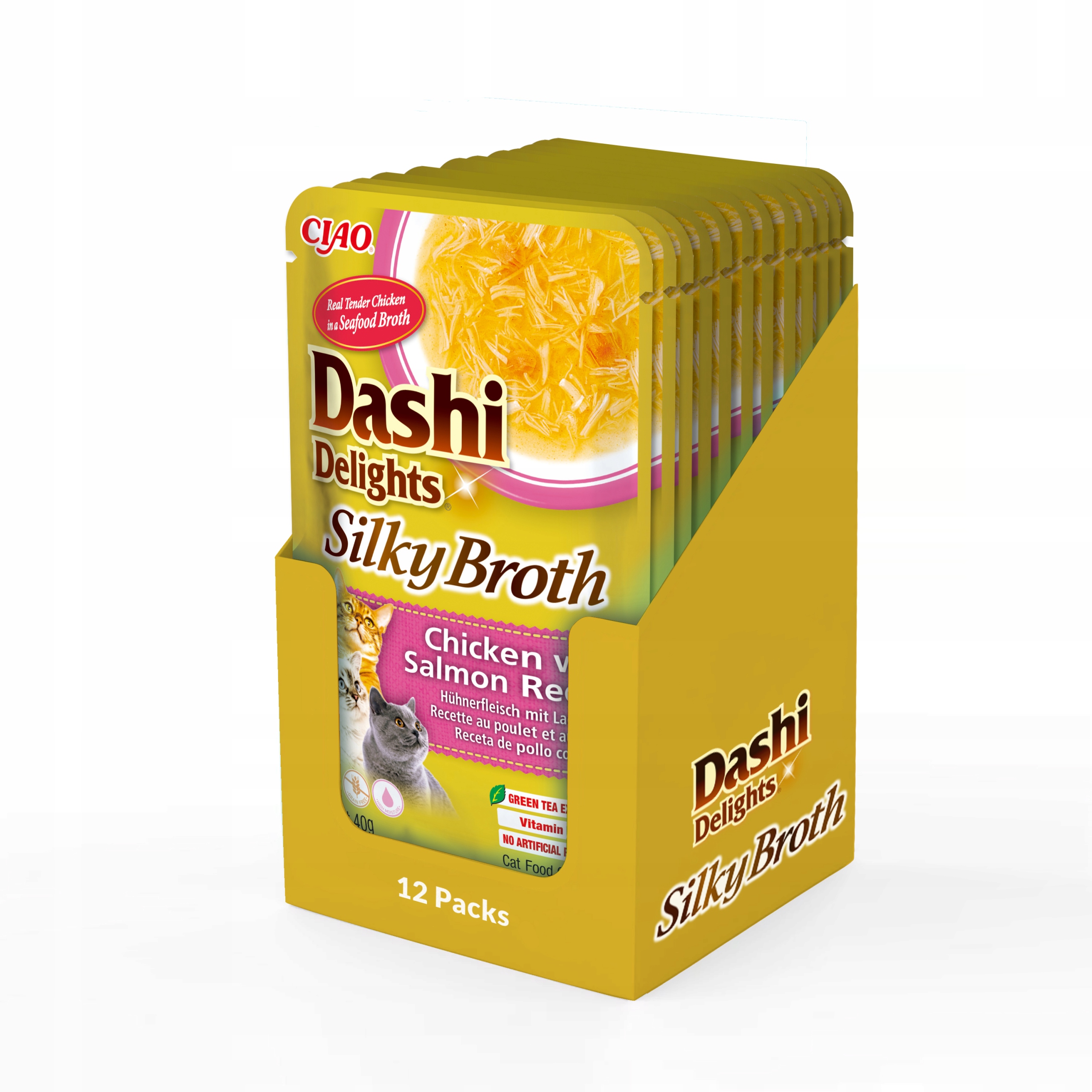Inaba Cat Dashi Delights Silky Kuřecí losos 12x40g