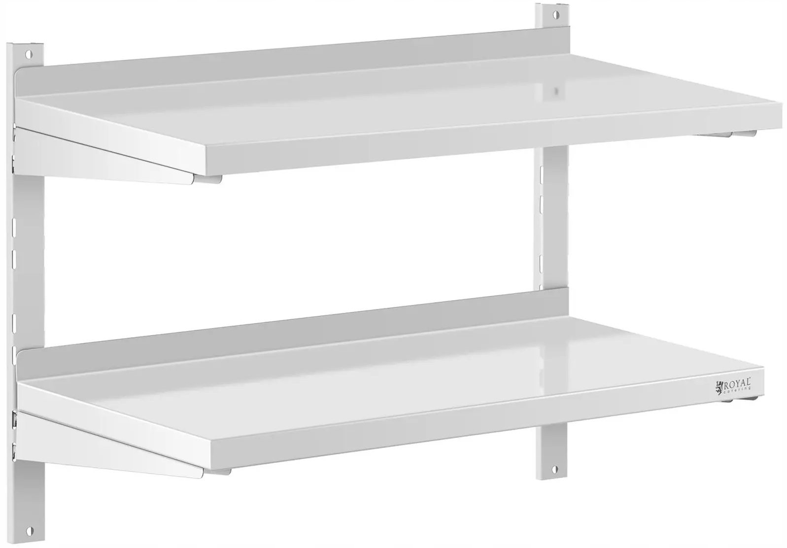 Półka wisząca ścienna 2 blaty 80x40 cm Royal Catering RCWR-800.4 10011458