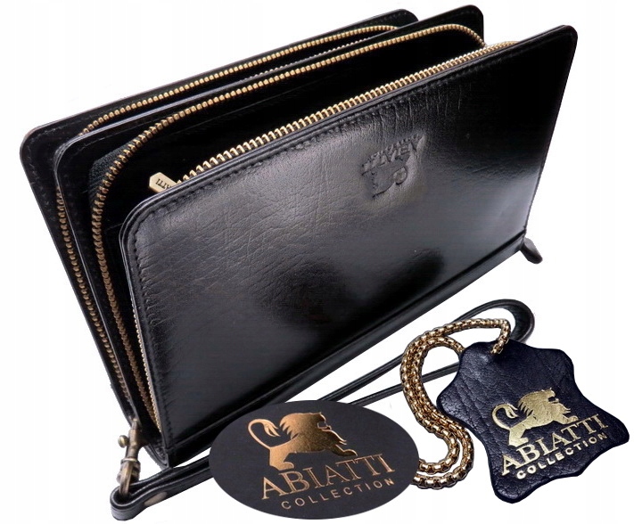 Exkluzivní Pánská Kožená Taška Abiatti Do Ruky, Organizér Na Zip