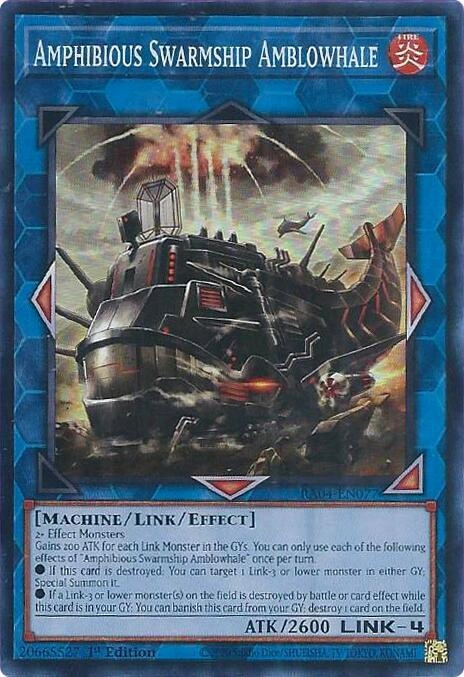 Yu-Gi-Oh! TCG: Amphibious Swarmship Amblowhale (SR) (RA04)