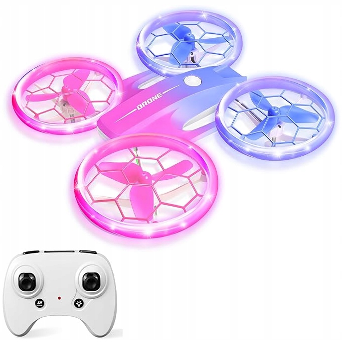Dron Mini dla Dzieci LED 3 Baterie