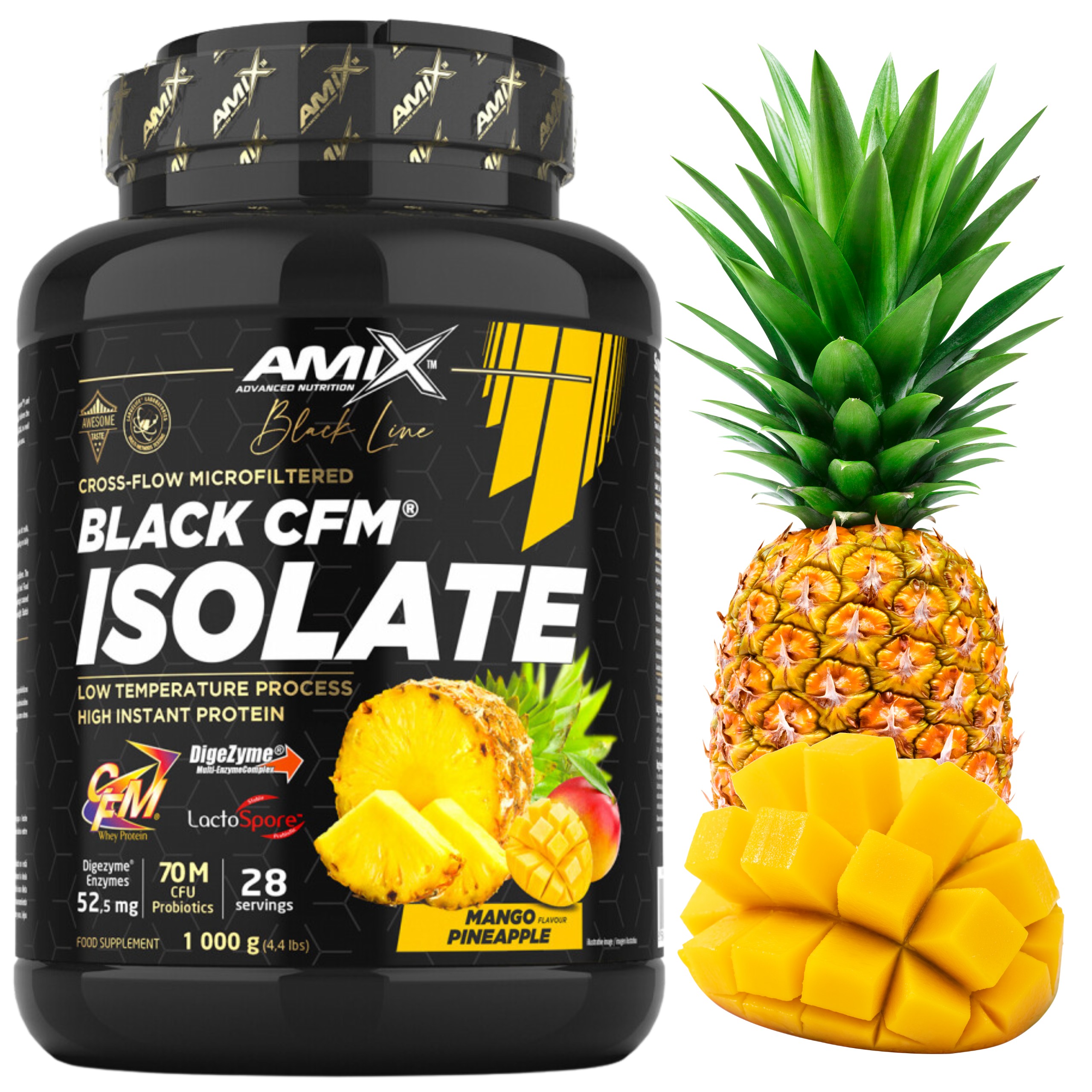 Proteinový izolát Protein Protein Isolate Wpi Mango Ananas Cfm Amix