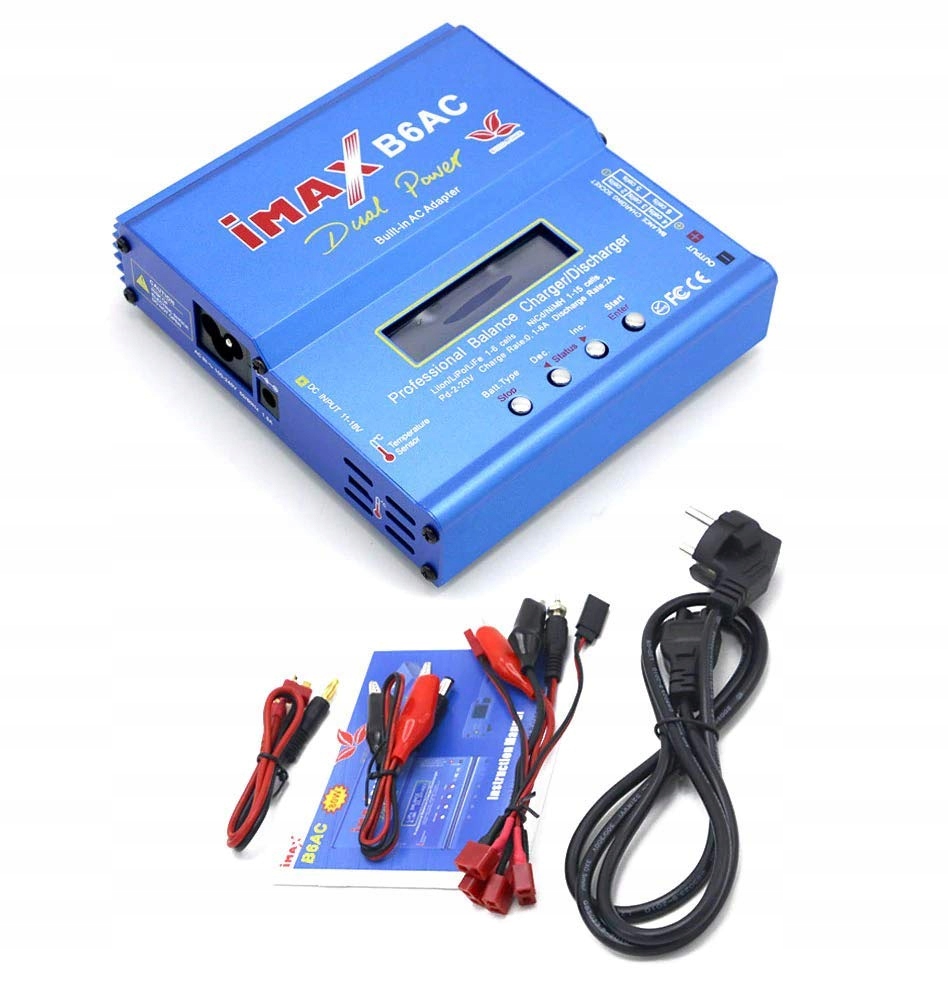 Nabíječka Pro Li-po Baterie Imax B6AC 80W Napájecí Zdroj Lipo Nimh Balancer