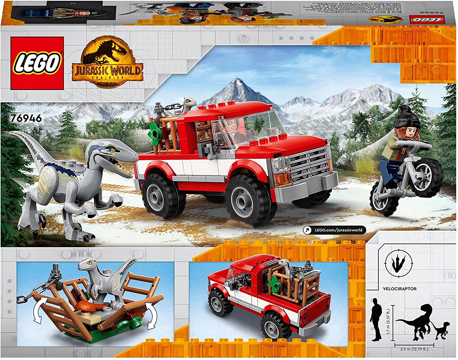 LEGO JURASSIC WORLD SCHWYTANIE WELOCIRAPTORÓW Marka LEGO