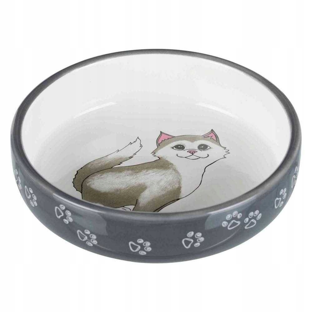 

Trixie Miska Ceramiczna dla kota 300ml 15cm szara