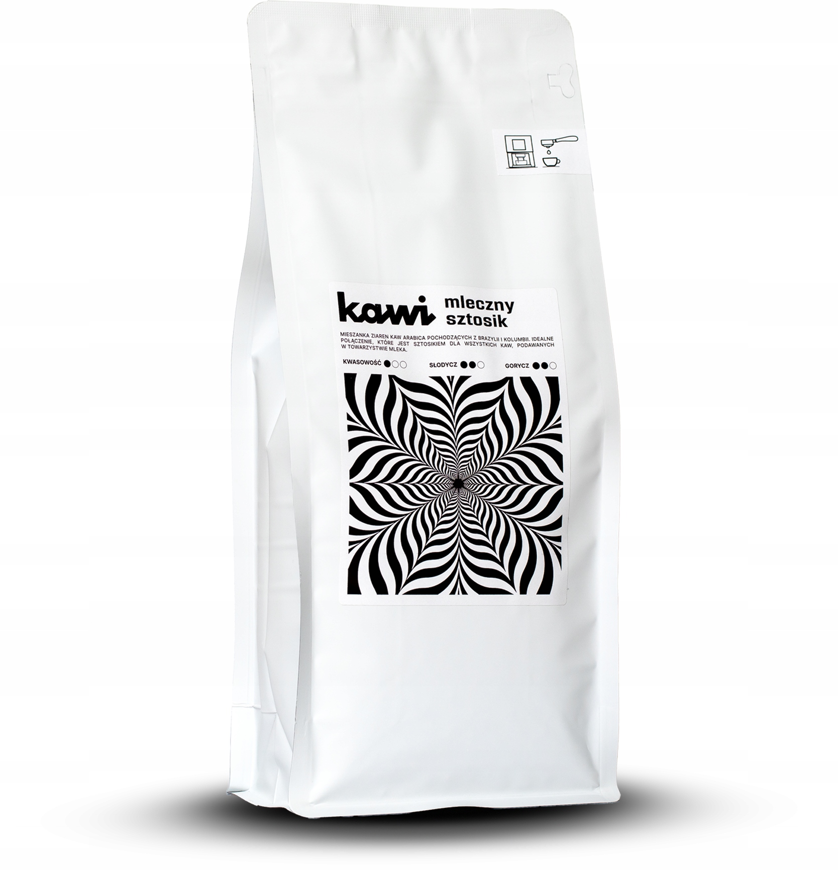 Levně Káva zrnková 1 kg Mléčný Štosik pražírna Kávy