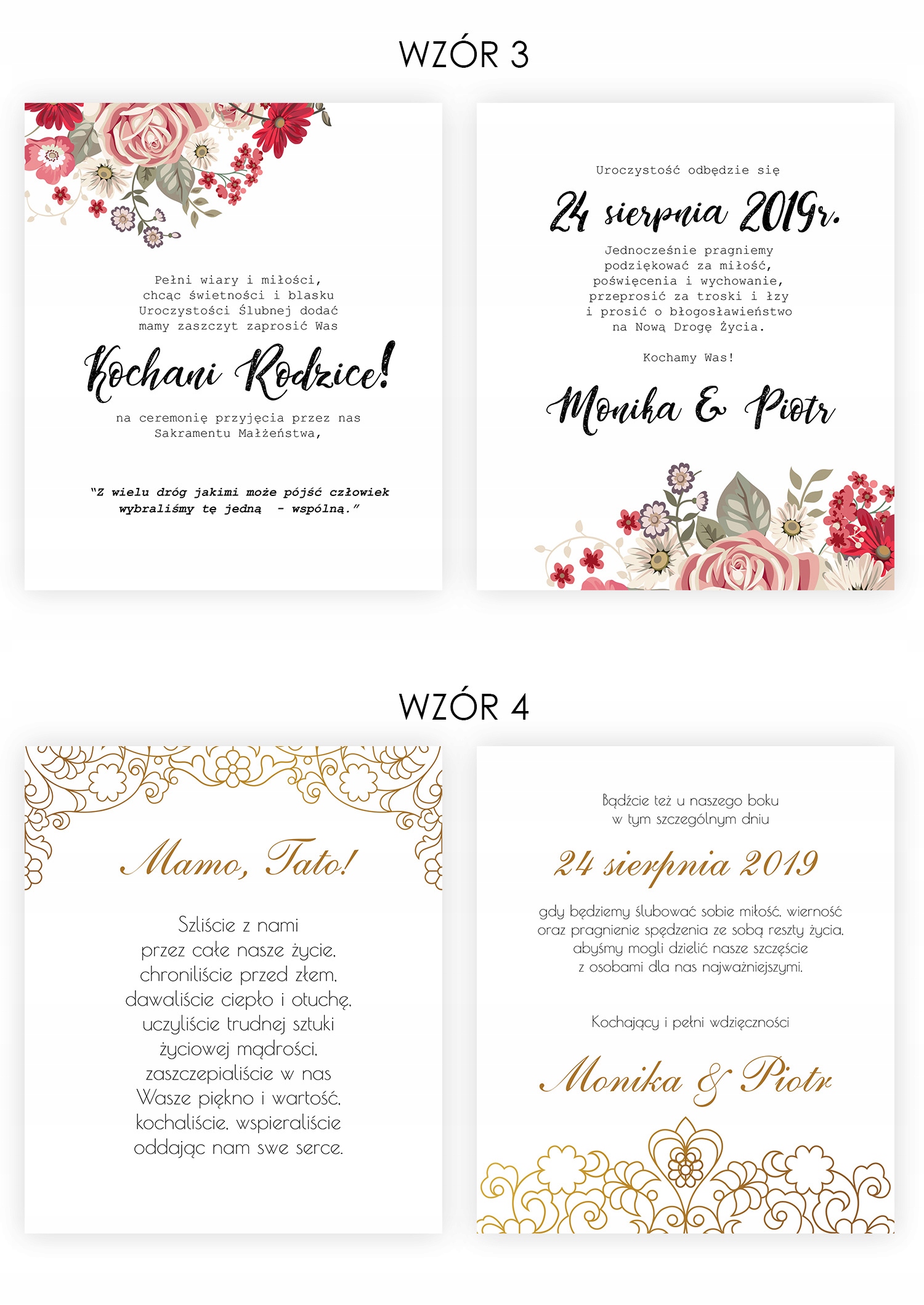 ZAPROSZENIE NA ŚLUB ZAPROSZENIE DLA RODZICÓW PUDEŁKO NA ZAPROSZENIE WESELE Kolor dominujący biały