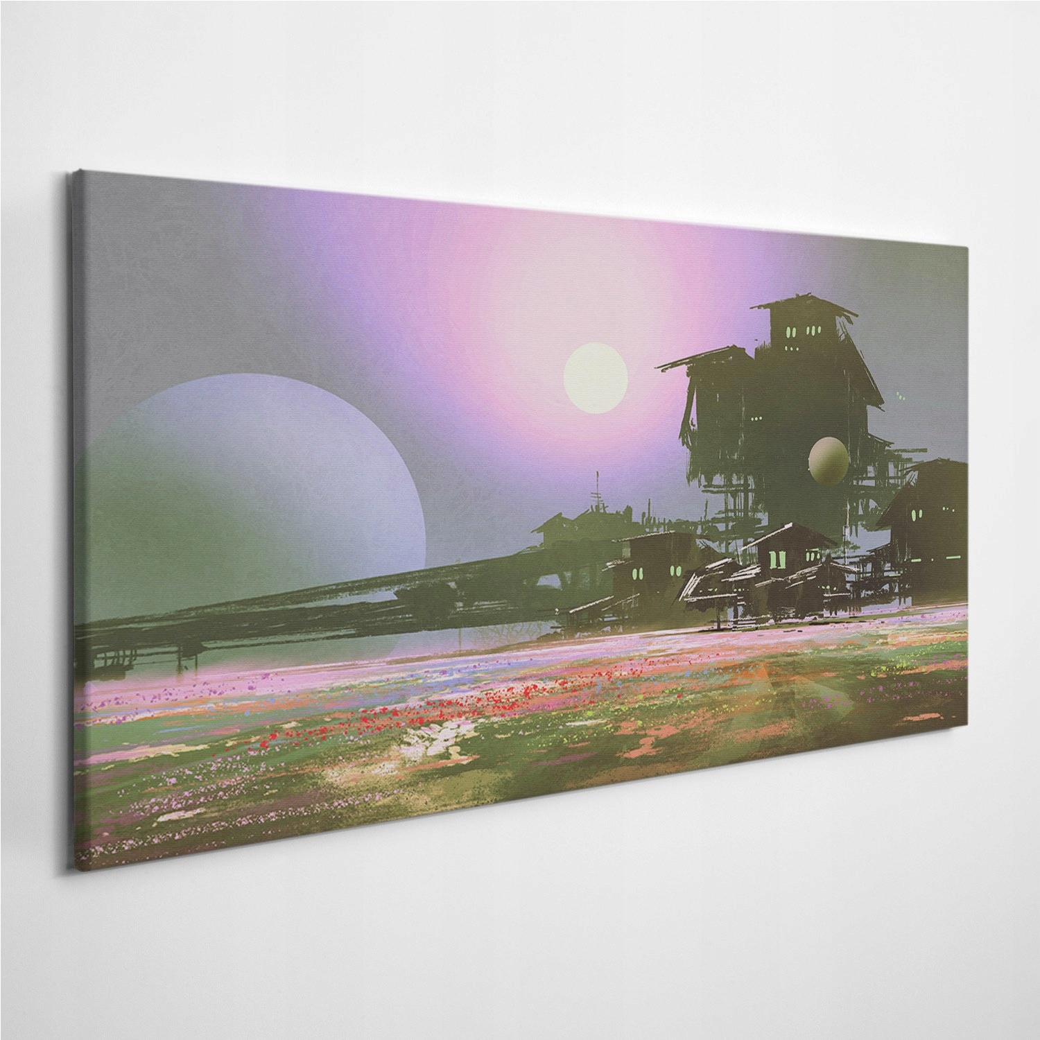

Fotoobraz z zdjęciem Fabryka Kwiaty SciFi 120x60