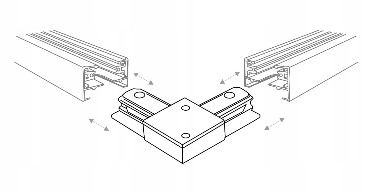 ZŁĄCZE W KSZTAŁCIE L TRACER 4070 TK LIGHTING Maksymalna moc pojedynczego źródła światła 0 W