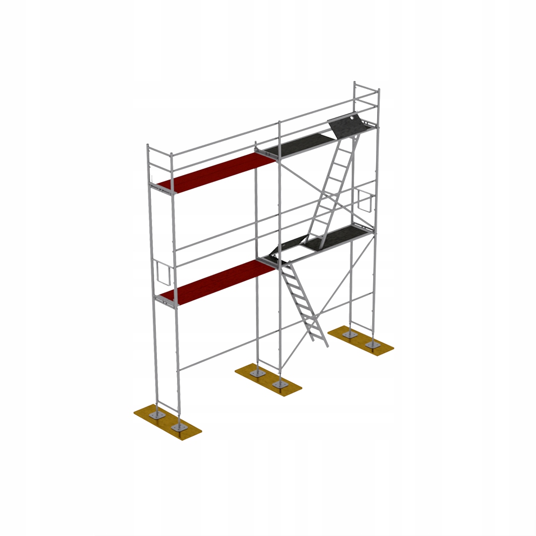 Rusztowanie fasadowe rusztowania DREWNO typ P70 Plettac 36m2 Zestaw