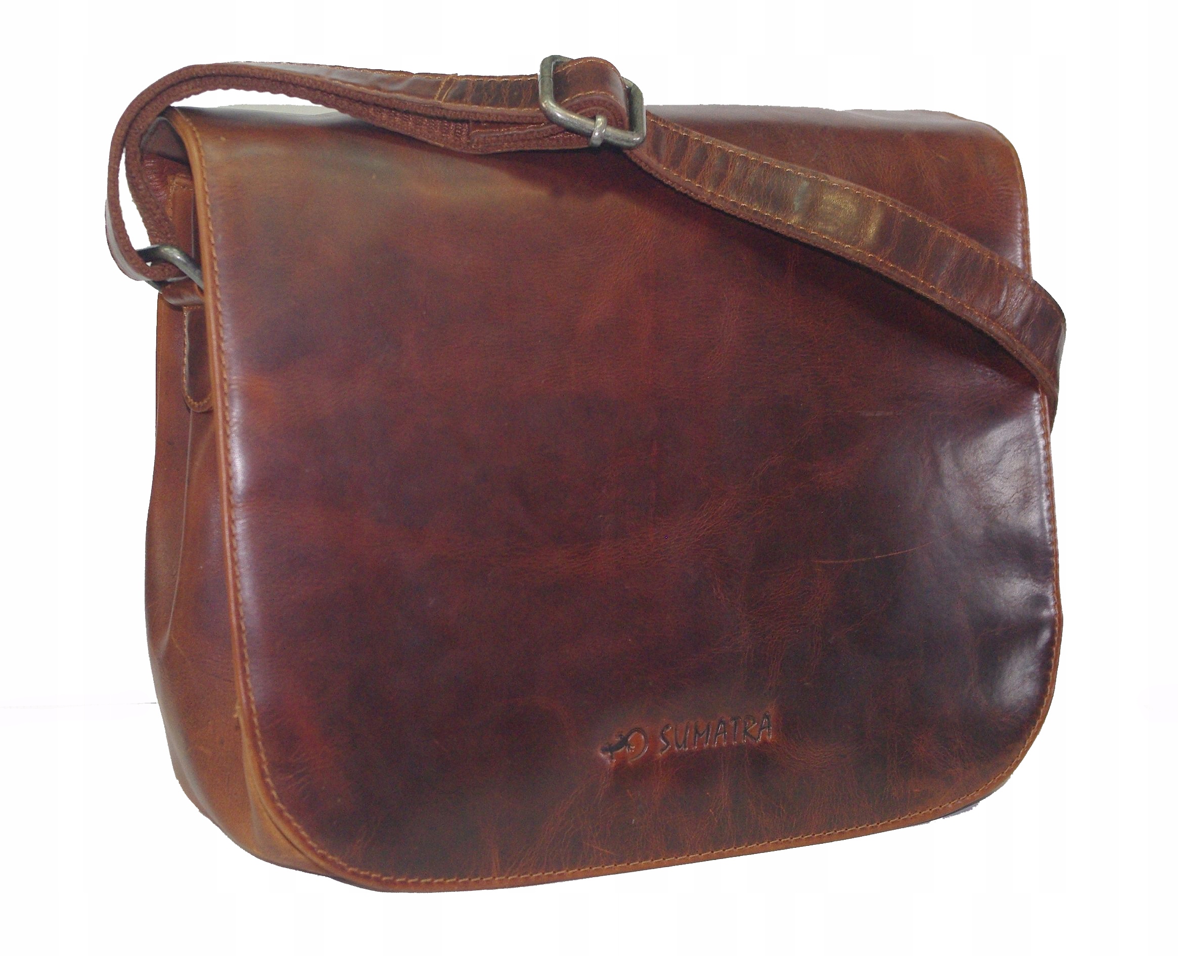 Sumatra dámská kožená kabelka přes rameno hnědá