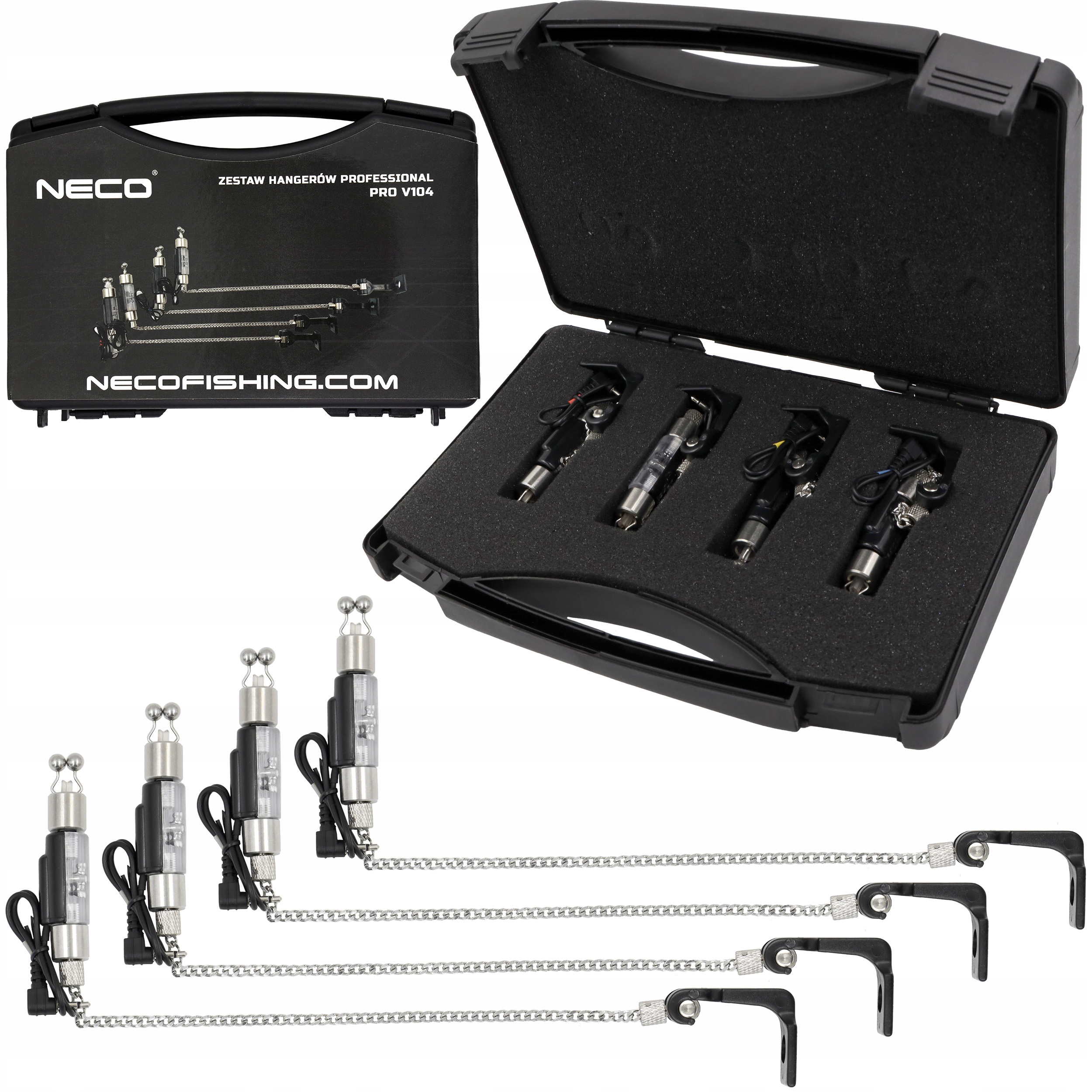 Zestaw Sygnalizatorów Hangerów Led Neco Carp Pro V104