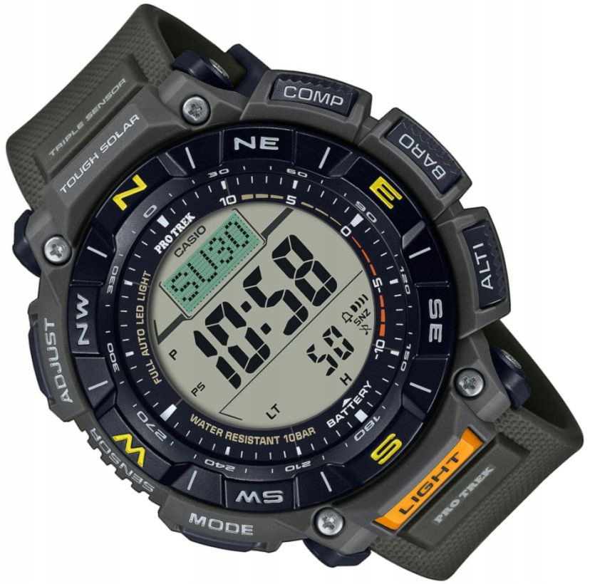 Multifunkční Hodinky Casio Protrek PRG-340-3ER Solární Venkovní Senzory