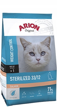 Arion Original Cat Sterilized 33/12 Salmon 7.5kg 2kg