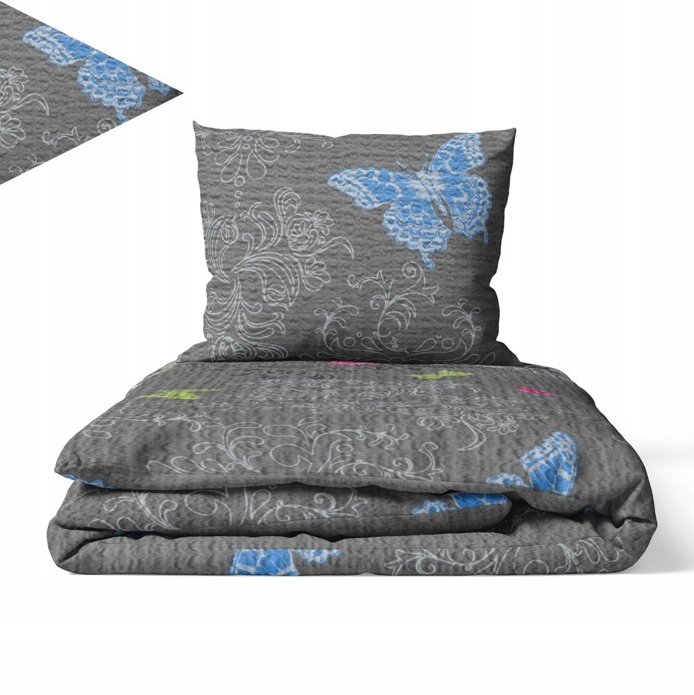 Pościel z Kory 220x200 2 poszewki Premium 100% bawełna polska Motyl sza