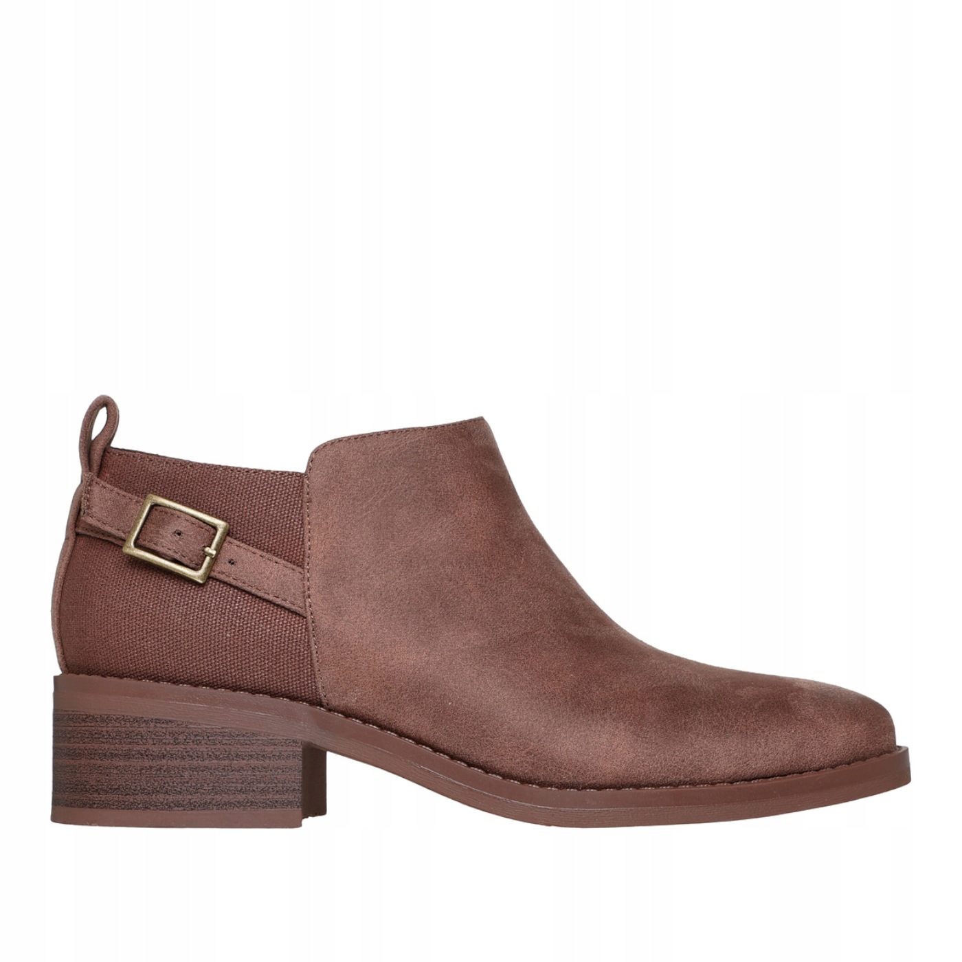 Dámské Kotníkové Boty Skechers 114255-BRN hnědé semišové na platformě, velikost 37