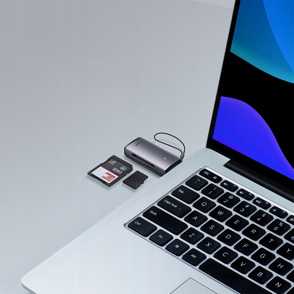 BASEUS CZYTNIK KART PAMIĘCI DO KOMPUTERA PC LAPTOPA USB-A OTG MICRO SD TF Kod producenta WKQX060013
