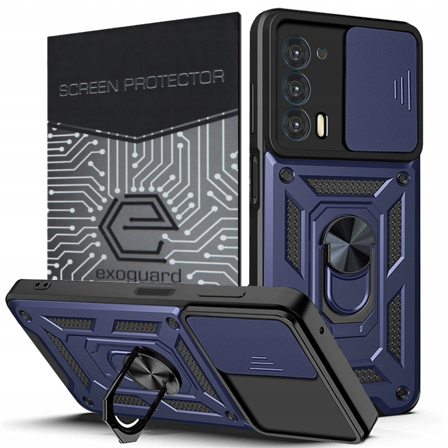 

Case Etui Pancerne+szkło do Motorola Moto Edge 20