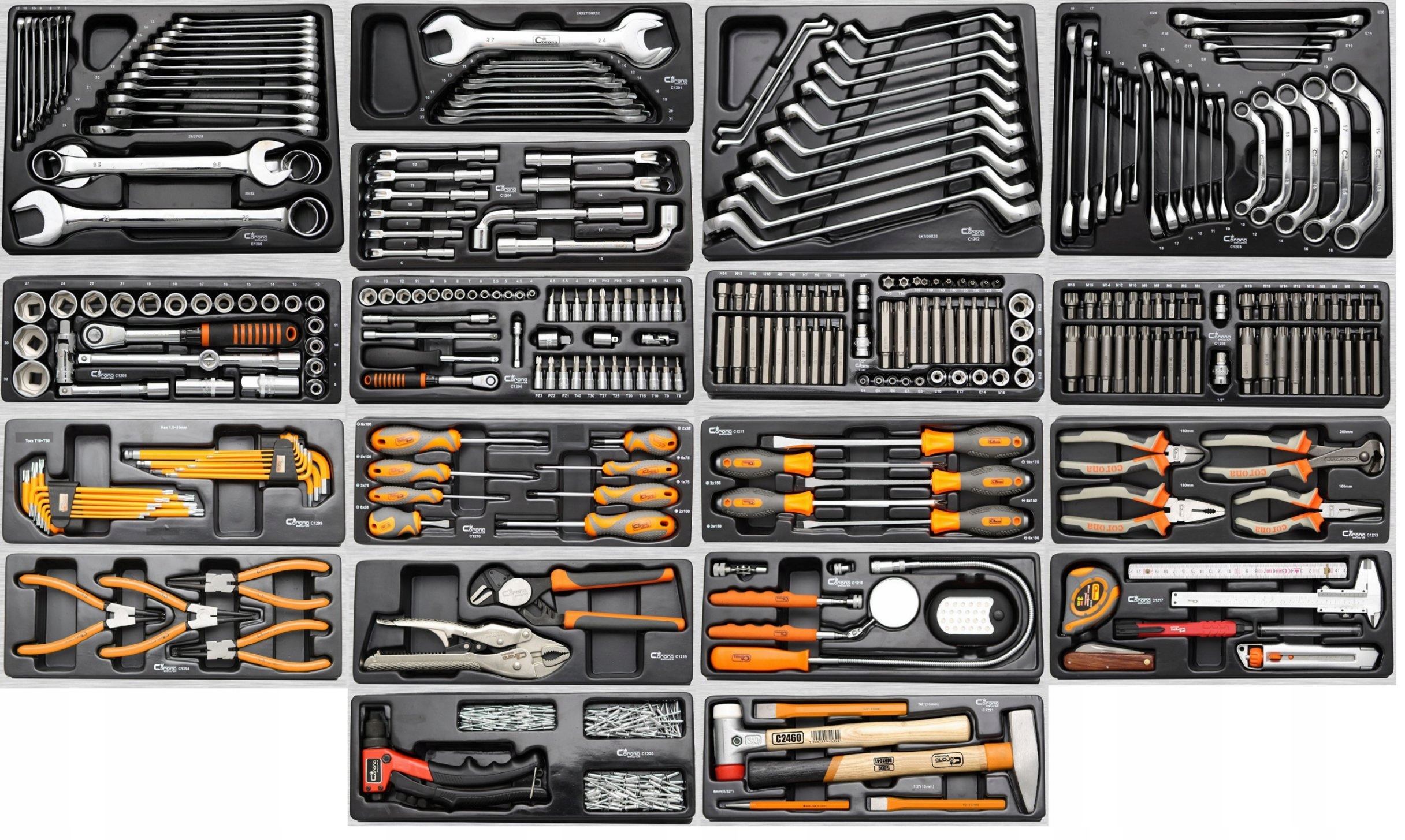 Vybavení Dílenského Vozíku Na Nářadí Richmann 460 Ks Max