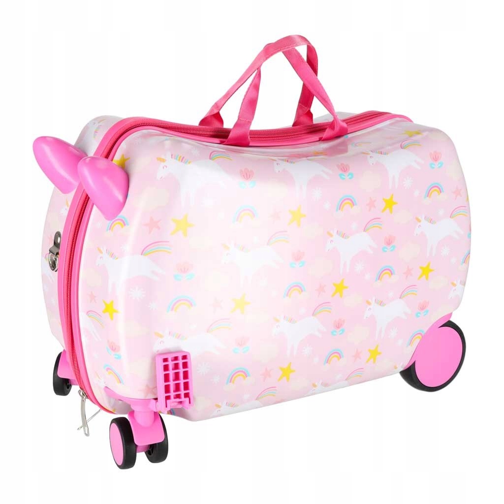 Walizka Podróżna Twarda Dla Dzieci Bagaż Podręczny Na Kółkach Jednorożec
