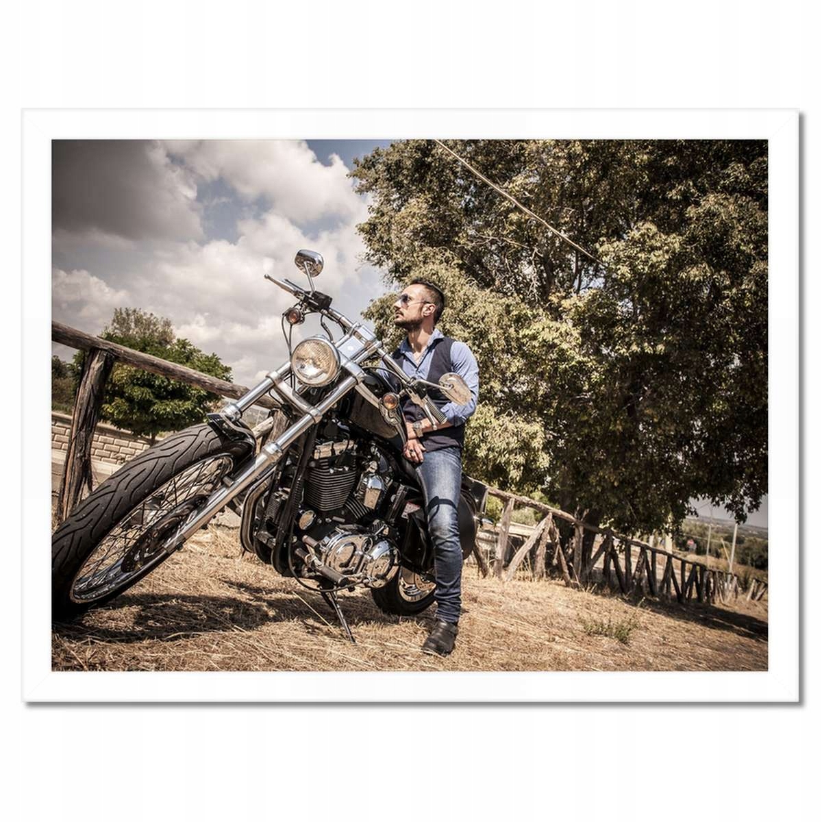 Plakáty v rámu 40x30 Motocykl Klasik Motor