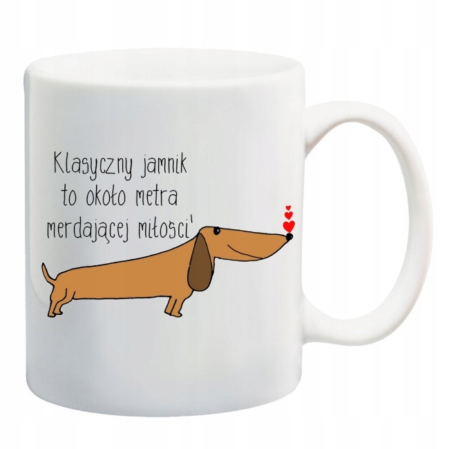 

Kubek Jamnik Metr Merdającej Miłości Jamniki