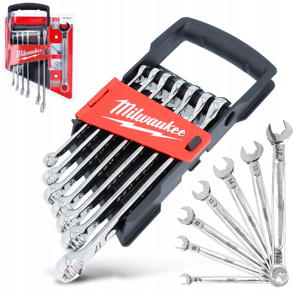 Kľúče 7-dielna sada Univerzálny držiak 8-17