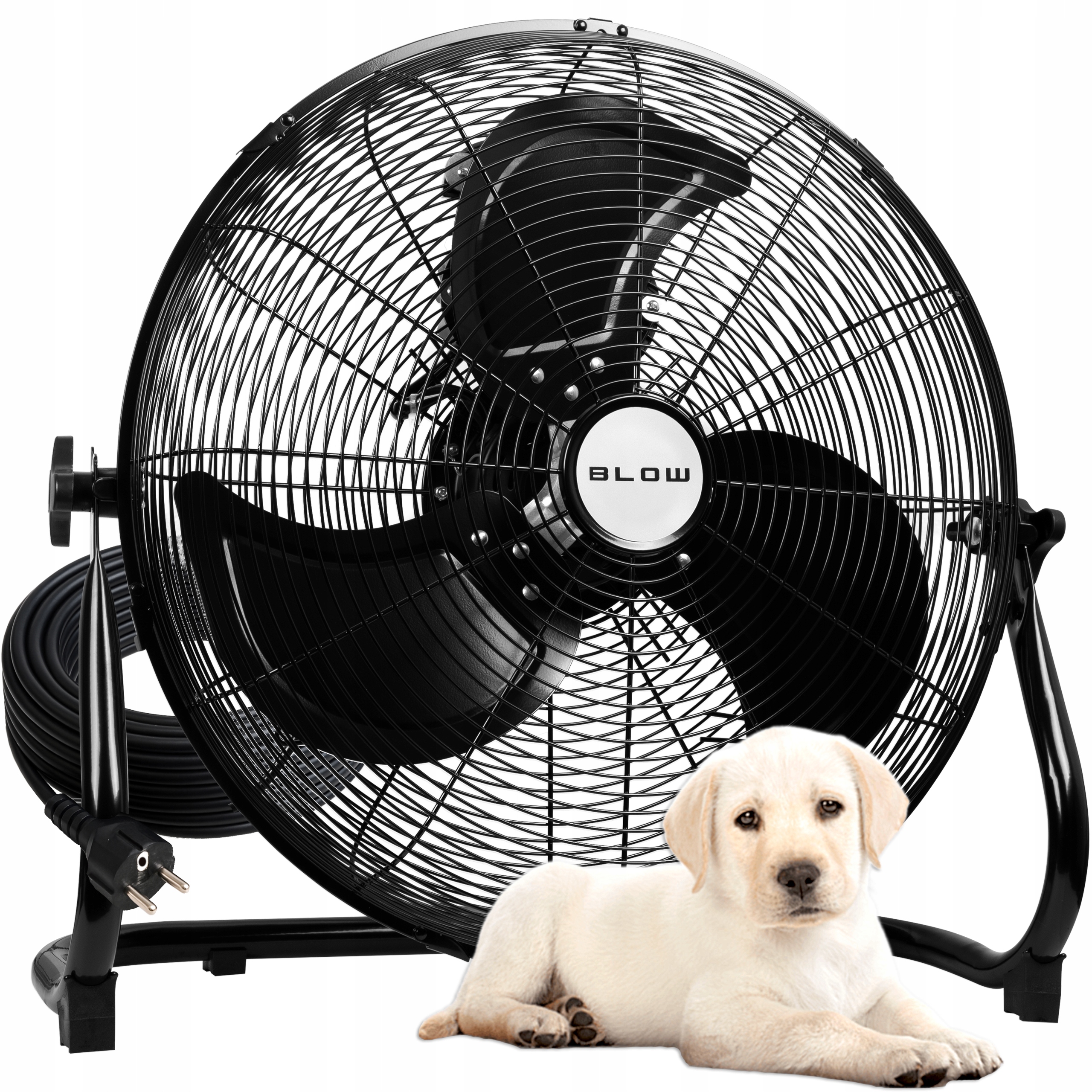 Ventilátor Podlahový Cirkulátor Velký Domácí Průmyslový Větráček 200W 45 CM