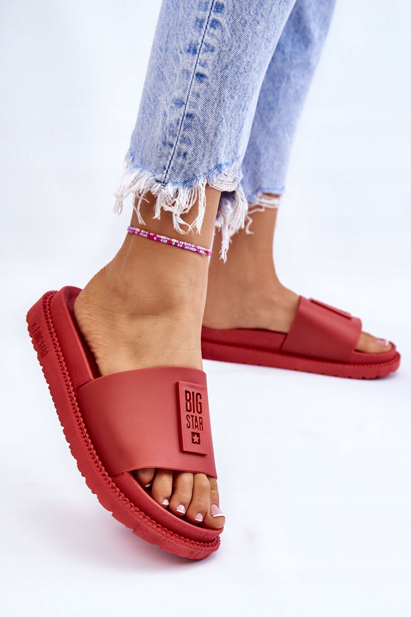 DAMSKIE KLAPKI BIG STAR LL274430 CZERWONE 37 Płeć kobieta