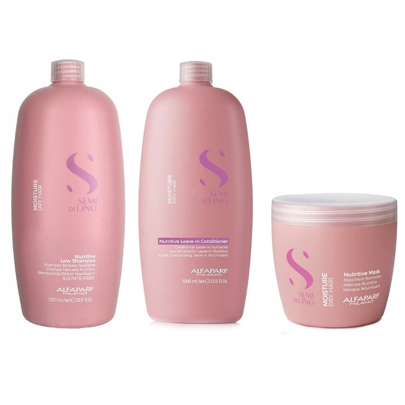 Alfaparf Semi DI Lino Moisture Nutritive Šampon Kondicionér Maska