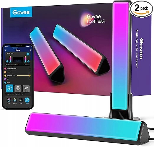 LISTWY LED GOVEE LAMPY STOJĄCE RGB INTELIGENTNE PANELE 400LM KOLOROWE PRO