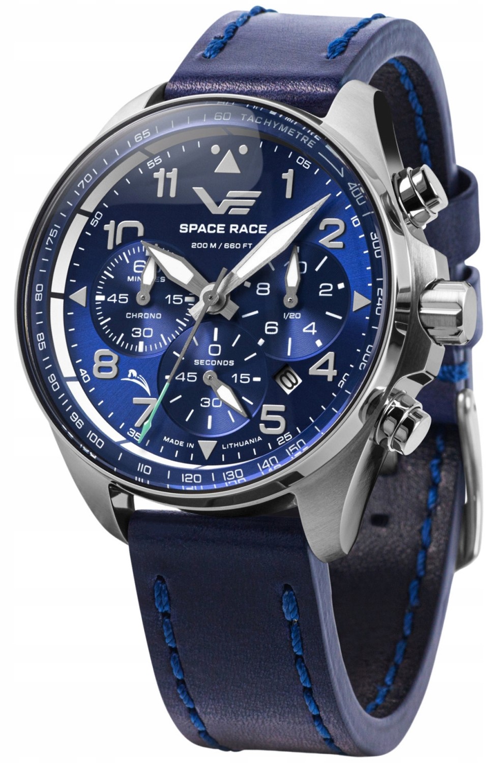 Nový Originální Pánské hodinky Vostok Europe 6S20-325A742 Space Race Blue