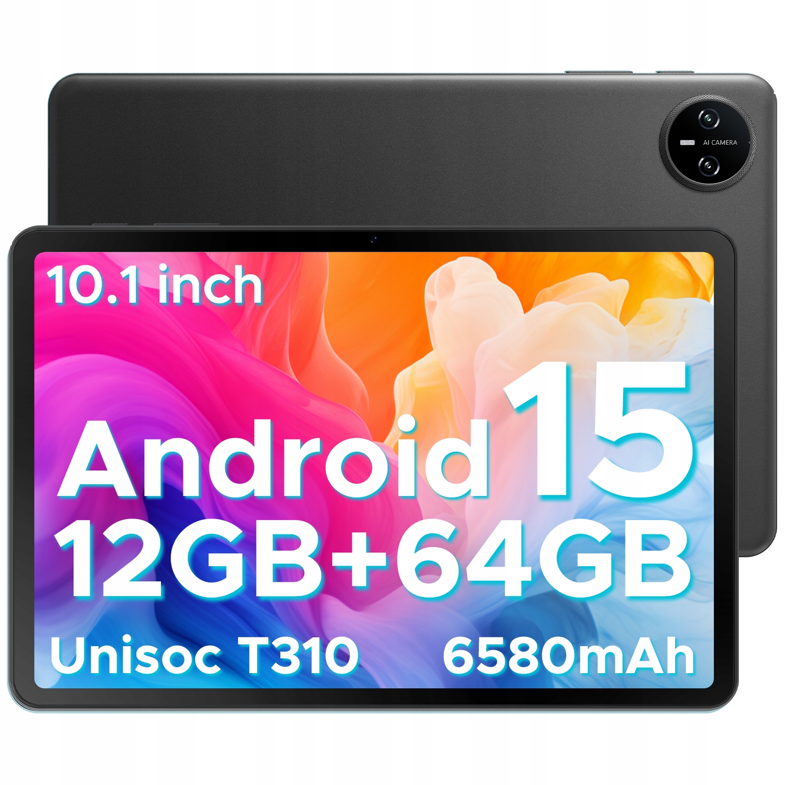 Tablet Doogee Tab A9 10,1" 12GB/64GB 2TB Unisoc T310 černý