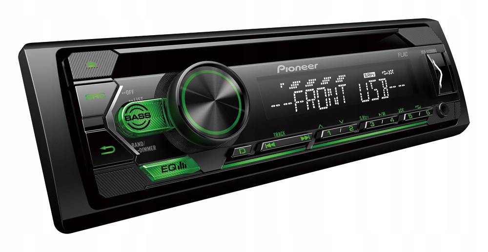 Pioneer DEH-S120UBG autorádio CD Aux MP3 Usb 4x50 Mosfet zelené