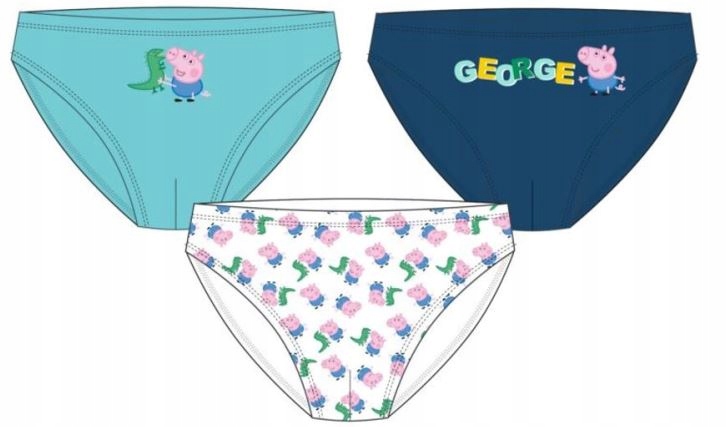 

Majtki slipki chłopięce 3-pak Peppa George 104/110