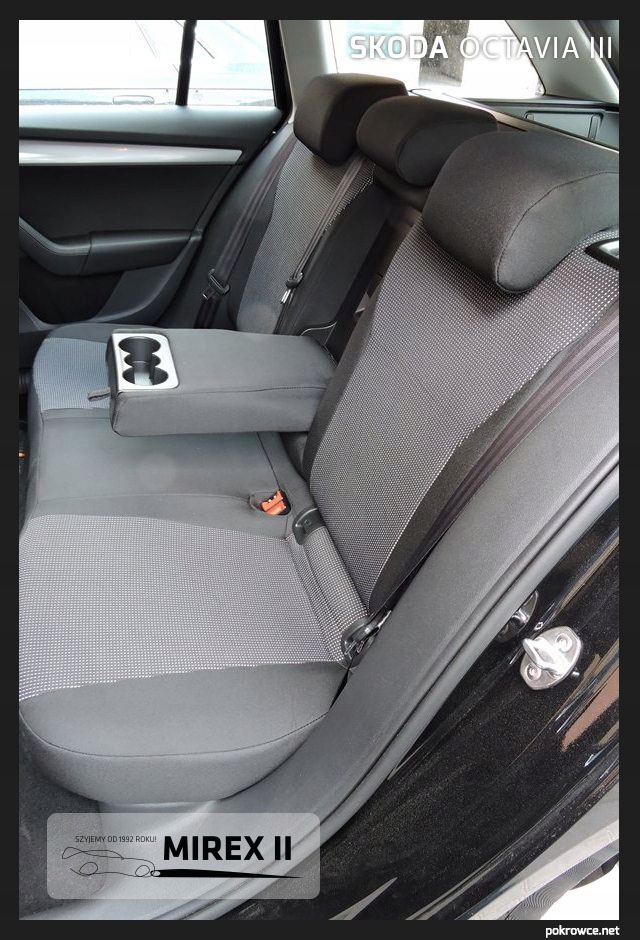 Pokrowce z tkanin tapicerskich Skoda Octavia III Typ pokrowiec