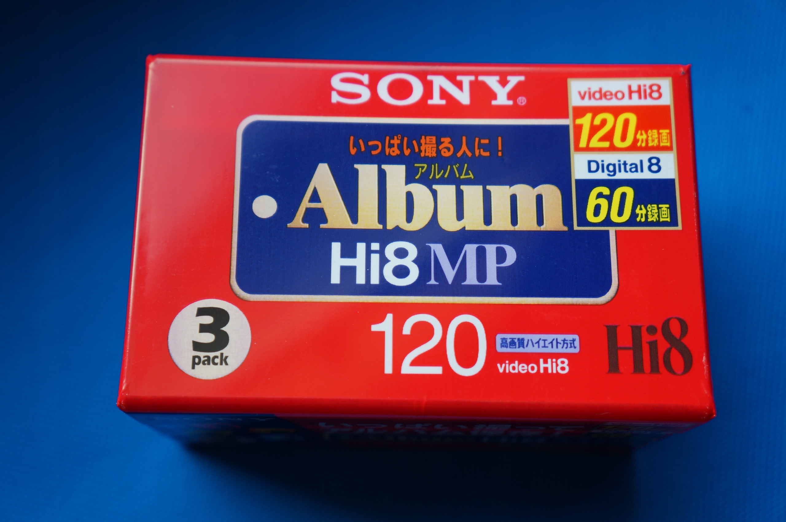 3x KASETY Hi8 SONY ALBUM P6-120HMPL Nowe 3-pak 120min