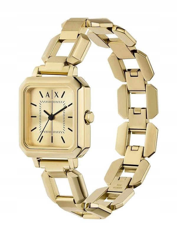 Zegarek Damski Armani Exchange AX5721 Leila Box złoty piękny modowy