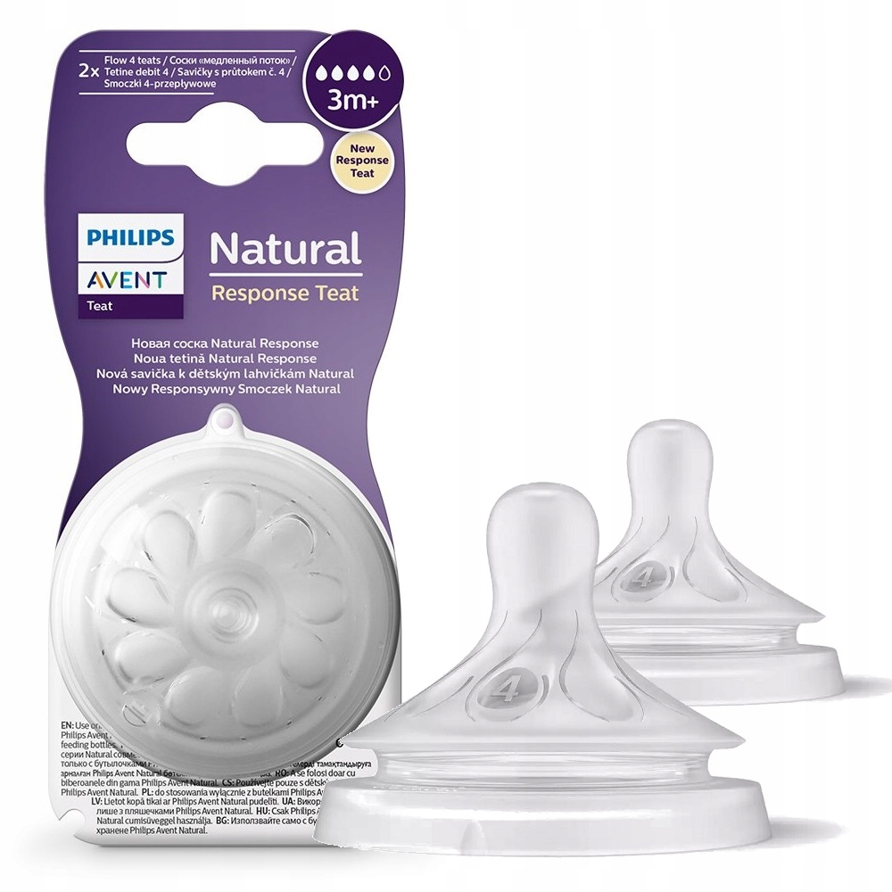 

Avent Smoczek Natural Response SCY964/02 3M+ 2 Szt