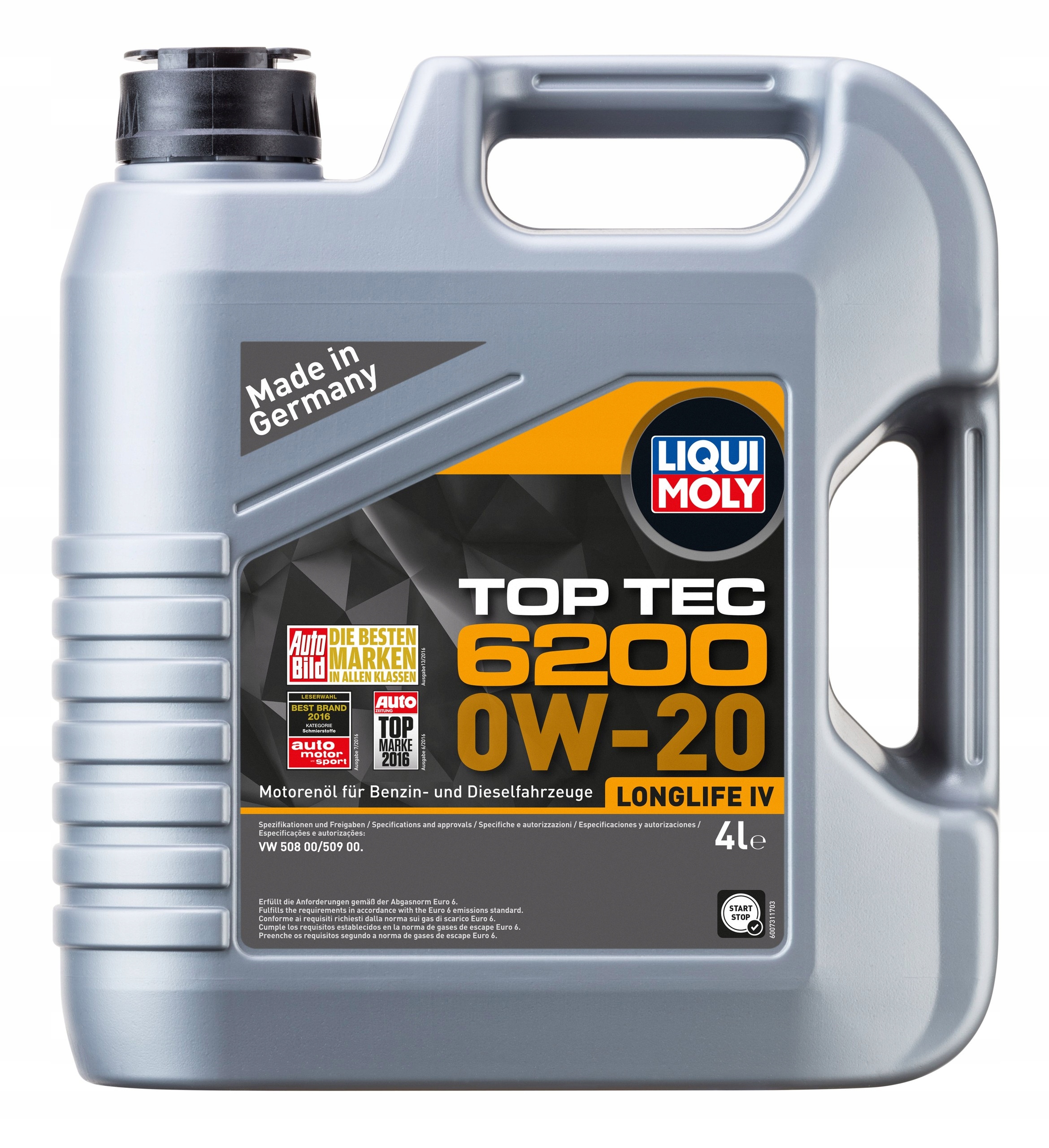 OLEJ LIQUI MOLY 0W20 4L TOP TEC 6200 / 5