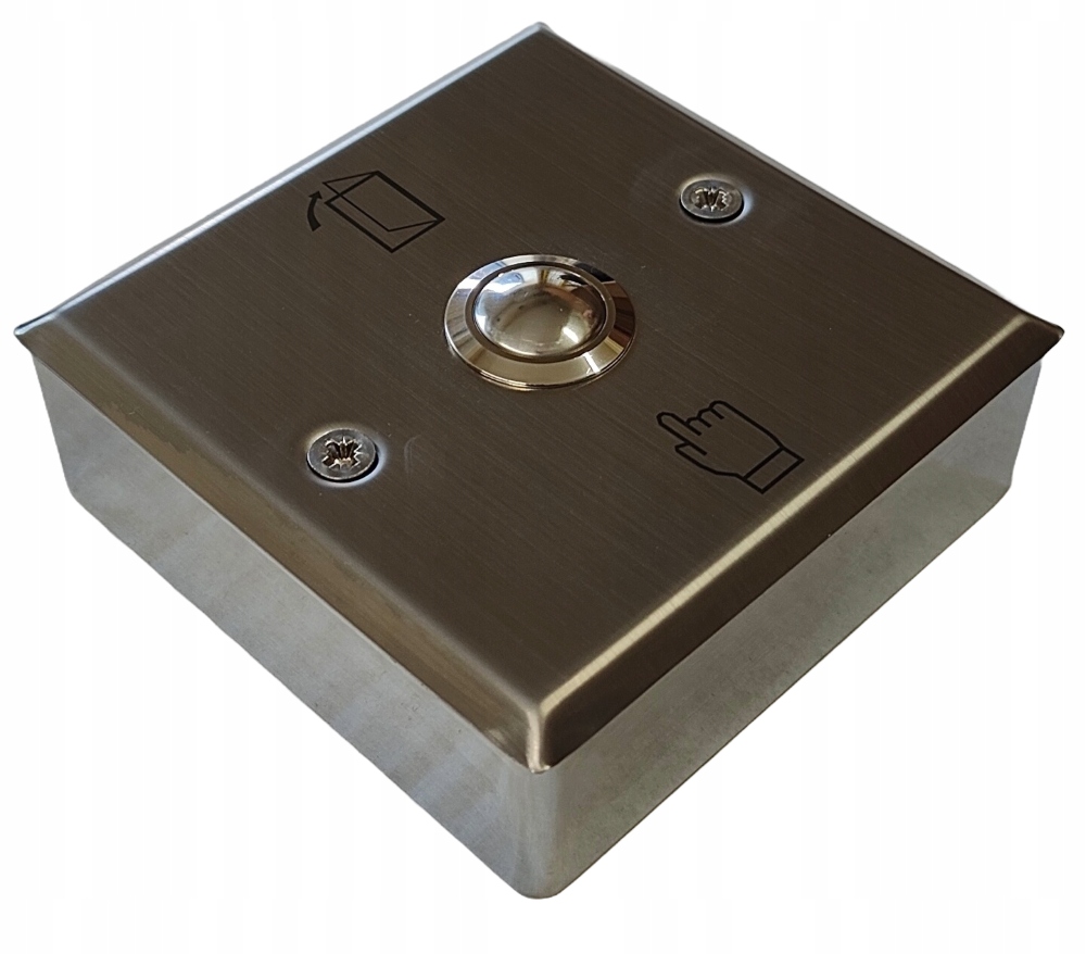 NATYNK PRZYCISK WYJŚCIA WEJŚCIA OTWARCIA DRZWI DOMOFON EXIT FURTKA METAL